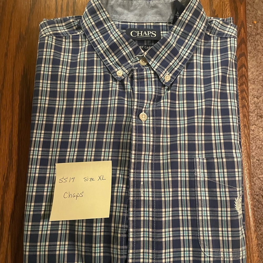 Mens chaps button up shirt